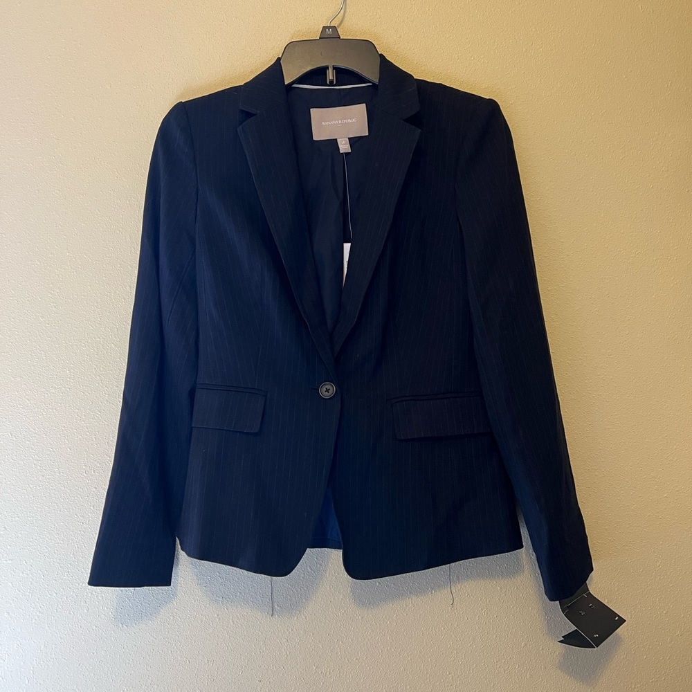 Banana Republic Petite Striped Blazer